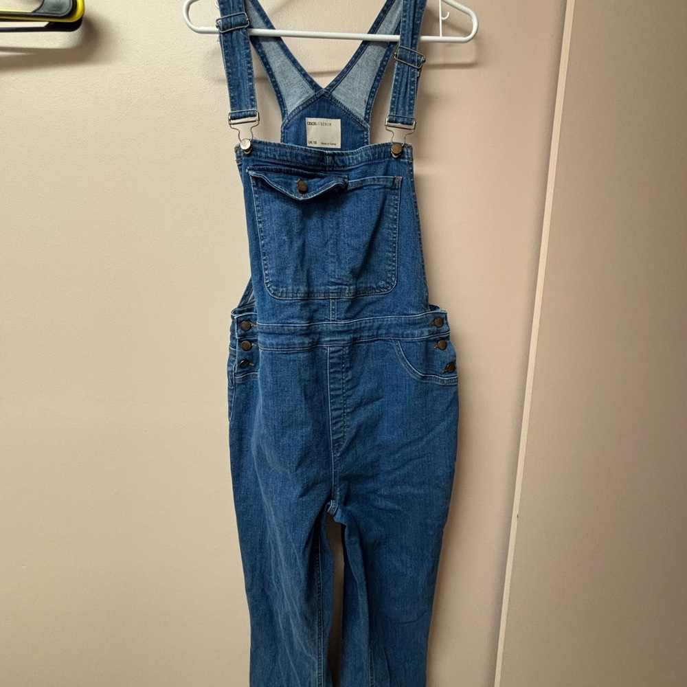 ASOS Denim Jumpsuit with Contrast Stitching